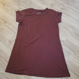 Hooey Sayulita Red Short Sleeve T-Shirt Dress Size XL